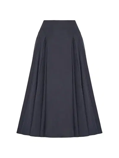 Another Tomorrow Women's Seamed Full Skirt - Midnight - Size XL | Thumbnail 1 Another Tomorrow Women's Seamed Full Skirt - Midnight - Size XL | Thumbnail 1