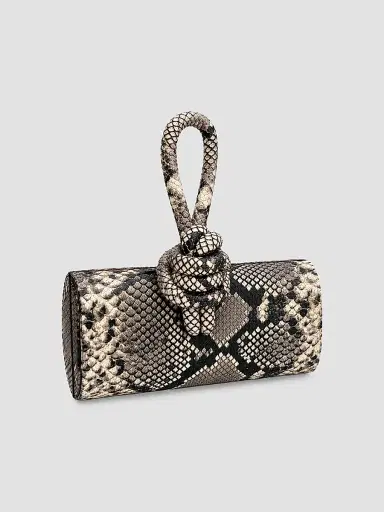 Ahikoza Women's The Amina Snakeskin-Embossed Leather Top Handle Bag | Thumbnail 3 Ahikoza Women's The Amina Snakeskin-Embossed Leather Top Handle Bag | Thumbnail 3