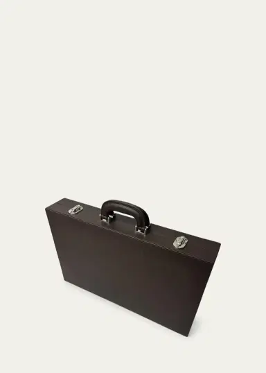 Renzo Romagnoli Large Leather Backgammon Set with Handles | Thumbnail 3 Renzo Romagnoli Large Leather Backgammon Set with Handles | Thumbnail 3