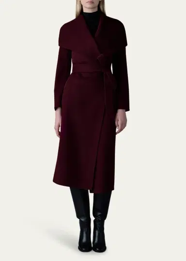 Mackage Mai Wool Belted Wrap Coat | Thumbnail 6 Mackage Mai Wool Belted Wrap Coat | Thumbnail 6