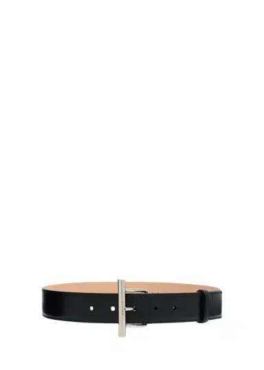 Alexander McQueen T-Bar Skinny Leather Belt | Thumbnail 1 Alexander McQueen T-Bar Skinny Leather Belt | Thumbnail 1