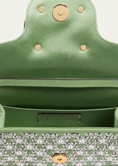 Valentino Garavani Locò Small Embroidered Shoulder Bag | Thumbnail 3 Valentino Garavani Locò Small Embroidered Shoulder Bag | Thumbnail 3