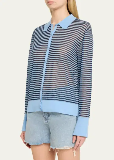 Frame The Collared Cardigan | Thumbnail 4 Frame The Collared Cardigan | Thumbnail 4