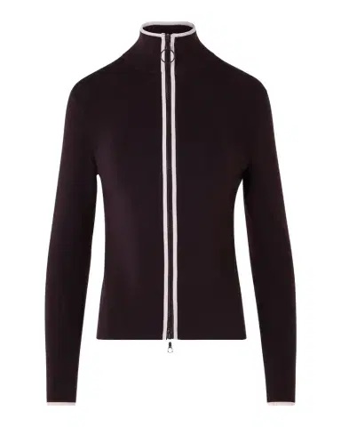 Akris punto Merino Wool Knit Zip Cardigan | Thumbnail 1 Akris punto Merino Wool Knit Zip Cardigan | Thumbnail 1