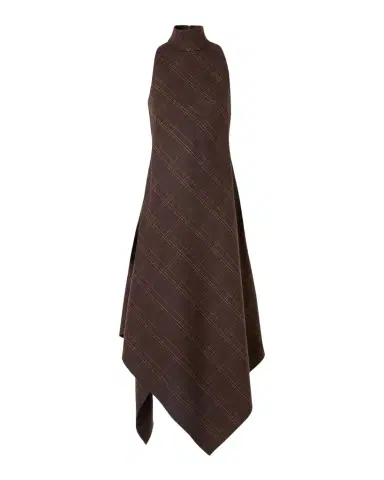 Akris punto Blanket Check Wool-Blend Flannel Midi Dress | Thumbnail 1 Akris punto Blanket Check Wool-Blend Flannel Midi Dress | Thumbnail 1