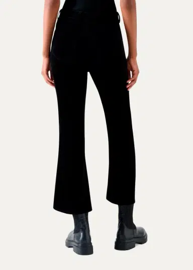 Akris punto Cali Stretch Velvet Bootcut Pants | Thumbnail 3 Akris punto Cali Stretch Velvet Bootcut Pants | Thumbnail 3