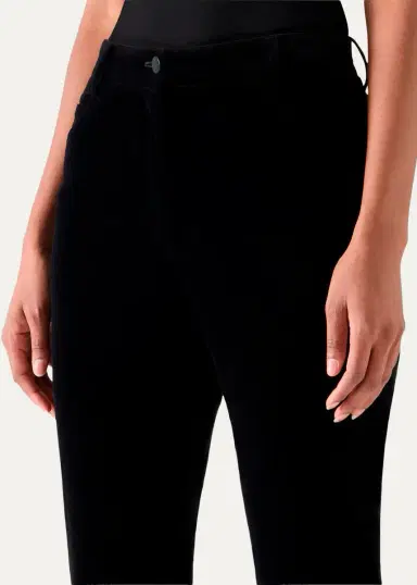 Akris punto Cali Stretch Velvet Bootcut Pants | Thumbnail 5 Akris punto Cali Stretch Velvet Bootcut Pants | Thumbnail 5