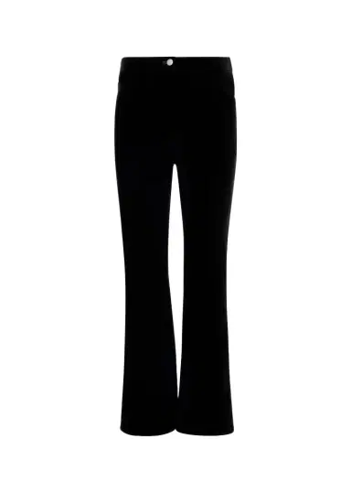 Akris punto Cali Stretch Velvet Bootcut Pants | Thumbnail 1 Akris punto Cali Stretch Velvet Bootcut Pants | Thumbnail 1