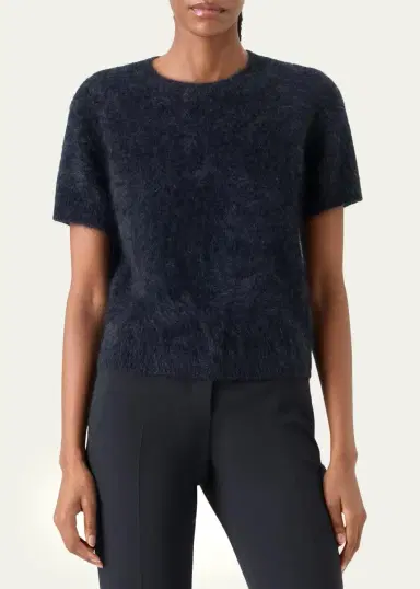 Akris Cloud Cashmere Knit Pullover Top | Thumbnail 4 Akris Cloud Cashmere Knit Pullover Top | Thumbnail 4