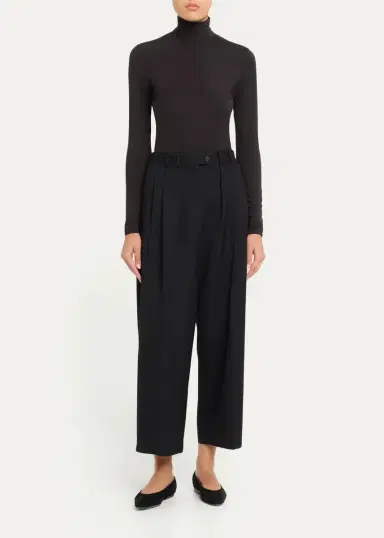 Akris punto Mock Neck Long-Sleeve Jersey Top | Thumbnail 2 Akris punto Mock Neck Long-Sleeve Jersey Top | Thumbnail 2