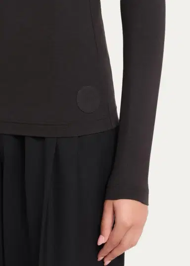 Akris punto Mock Neck Long-Sleeve Jersey Top | Thumbnail 5 Akris punto Mock Neck Long-Sleeve Jersey Top | Thumbnail 5