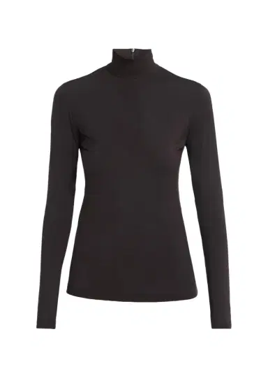 Akris punto Mock Neck Long-Sleeve Jersey Top | Thumbnail 1 Akris punto Mock Neck Long-Sleeve Jersey Top | Thumbnail 1