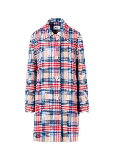 Akris punto Check Wool Single-Breasted Mid-Length Coat | Thumbnail 1 Akris punto Check Wool Single-Breasted Mid-Length Coat | Thumbnail 1