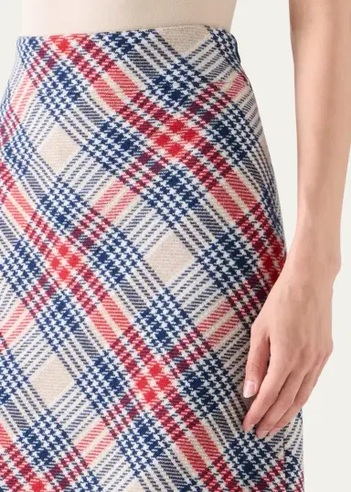 Akris punto Check Wool-Blend Mini Skirt | Thumbnail 5 Akris punto Check Wool-Blend Mini Skirt | Thumbnail 5