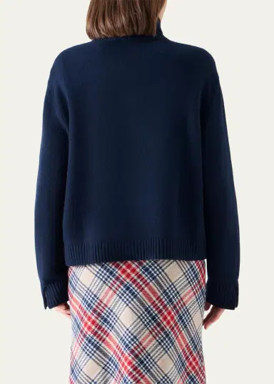 Akris punto Chunky Yak Knit Half-Zip Pullover | Thumbnail 3 Akris punto Chunky Yak Knit Half-Zip Pullover | Thumbnail 3
