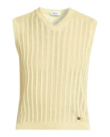 Versace La Vacanza Mesh Rib-Knit Sweater Vest | Thumbnail 1 Versace La Vacanza Mesh Rib-Knit Sweater Vest | Thumbnail 1