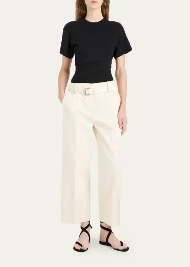Proenza Schouler Hilma Pleated Cotton-Blend Top | Thumbnail 2 Proenza Schouler Hilma Pleated Cotton-Blend Top | Thumbnail 2