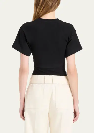 Proenza Schouler Hilma Pleated Cotton-Blend Top | Thumbnail 3 Proenza Schouler Hilma Pleated Cotton-Blend Top | Thumbnail 3