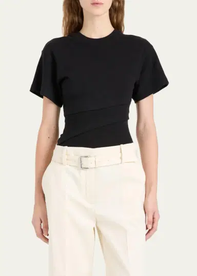 Proenza Schouler Hilma Pleated Cotton-Blend Top | Thumbnail 4 Proenza Schouler Hilma Pleated Cotton-Blend Top | Thumbnail 4