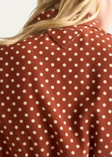 Prada Polka-Dot Silk Short-Sleeve Button-Down Shirt | Thumbnail 4 Prada Polka-Dot Silk Short-Sleeve Button-Down Shirt | Thumbnail 4