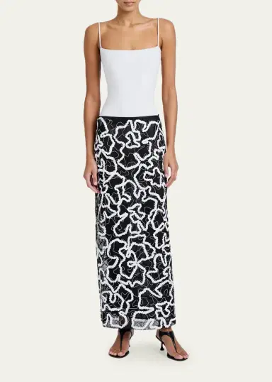 Proenza Schouler Maite Embroidered Column Maxi Skirt | Thumbnail 2 Proenza Schouler Maite Embroidered Column Maxi Skirt | Thumbnail 2