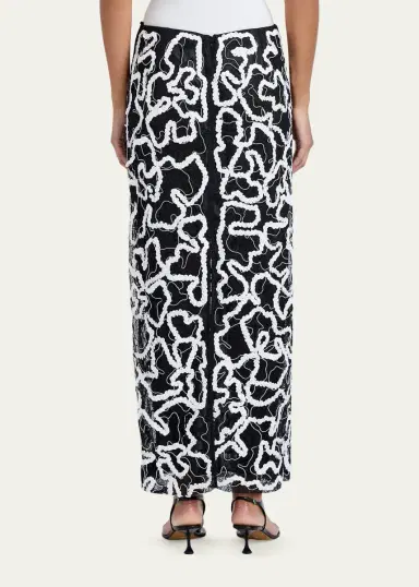 Proenza Schouler Maite Embroidered Column Maxi Skirt | Thumbnail 3 Proenza Schouler Maite Embroidered Column Maxi Skirt | Thumbnail 3