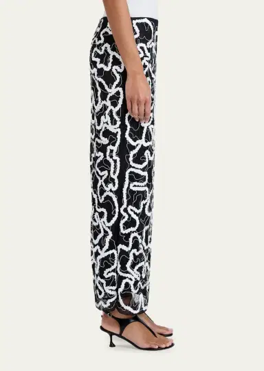 Proenza Schouler Maite Embroidered Column Maxi Skirt | Thumbnail 4 Proenza Schouler Maite Embroidered Column Maxi Skirt | Thumbnail 4
