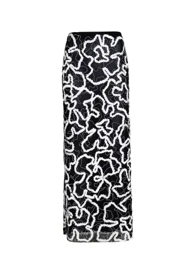 Proenza Schouler Maite Embroidered Column Maxi Skirt | Thumbnail 1 Proenza Schouler Maite Embroidered Column Maxi Skirt | Thumbnail 1