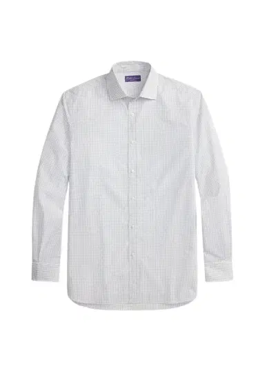 Ralph Lauren Purple Label Men's Tattersall Poplin Sport Shirt | Thumbnail 1 Ralph Lauren Purple Label Men's Tattersall Poplin Sport Shirt | Thumbnail 1