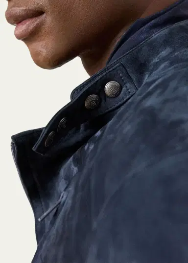 Ralph Lauren Purple Label Men's Suede Moto Jacket | Thumbnail 3 Ralph Lauren Purple Label Men's Suede Moto Jacket | Thumbnail 3