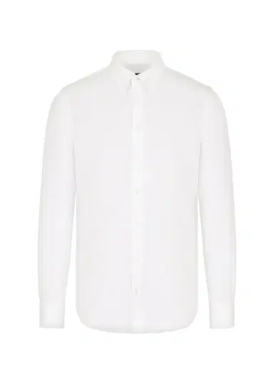 Giorgio Armani Men's Cotton Jersey Sport Shirt | Thumbnail 1 Giorgio Armani Men's Cotton Jersey Sport Shirt | Thumbnail 1