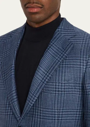 Brioni Men's Wool Houndstooth Plaid Sport Coat | Thumbnail 5 Brioni Men's Wool Houndstooth Plaid Sport Coat | Thumbnail 5