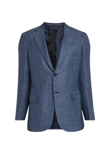 Brioni Men's Wool Houndstooth Plaid Sport Coat | Thumbnail 1 Brioni Men's Wool Houndstooth Plaid Sport Coat | Thumbnail 1