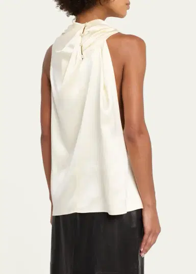 Heirlome Kate Draped Silk Cowl-Neck Sleeveless Top | Thumbnail 3 Heirlome Kate Draped Silk Cowl-Neck Sleeveless Top | Thumbnail 3