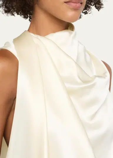 Heirlome Kate Draped Silk Cowl-Neck Sleeveless Top | Thumbnail 5 Heirlome Kate Draped Silk Cowl-Neck Sleeveless Top | Thumbnail 5