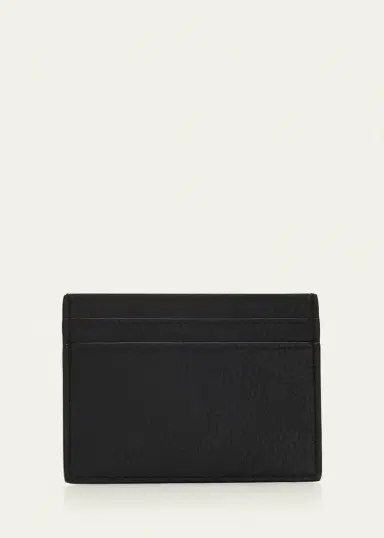 Saint Laurent Men's Tiny Cassandre YSL Card Holder in Leather | Thumbnail 3 Saint Laurent Men's Tiny Cassandre YSL Card Holder in Leather | Thumbnail 3