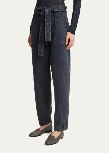 Giorgio Armani Tapered Stretch Denim Jeans | Thumbnail 4 Giorgio Armani Tapered Stretch Denim Jeans | Thumbnail 4