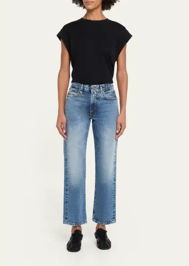 R13 Romeo Straight Cropped Jeans | Thumbnail 2 R13 Romeo Straight Cropped Jeans | Thumbnail 2