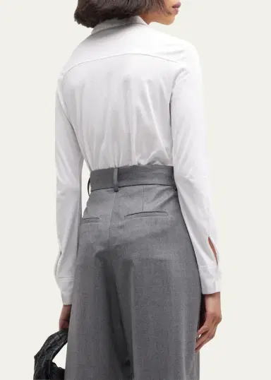 Theory Riduro Organic Cotton Button-Up Shirt | Thumbnail 3 Theory Riduro Organic Cotton Button-Up Shirt | Thumbnail 3