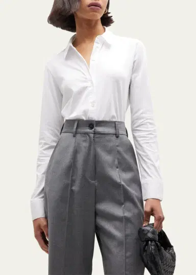 Theory Riduro Organic Cotton Button-Up Shirt | Thumbnail 4 Theory Riduro Organic Cotton Button-Up Shirt | Thumbnail 4