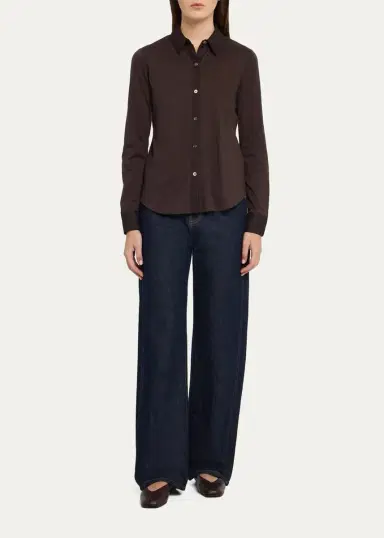 Theory Riduro Organic Cotton Button-Up Shirt | Thumbnail 6 Theory Riduro Organic Cotton Button-Up Shirt | Thumbnail 6
