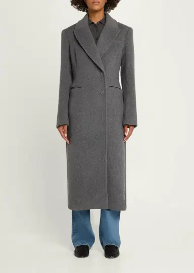 Toccin Boston Sculpted Peak-Lapel Wool Coat | Thumbnail 2 Toccin Boston Sculpted Peak-Lapel Wool Coat | Thumbnail 2