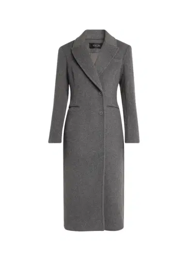 Toccin Boston Sculpted Peak-Lapel Wool Coat | Thumbnail 1 Toccin Boston Sculpted Peak-Lapel Wool Coat | Thumbnail 1