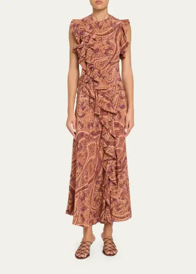 Ulla Johnson Ameline Sleeveless Silk Maxi Dress | Thumbnail 2 Ulla Johnson Ameline Sleeveless Silk Maxi Dress | Thumbnail 2
