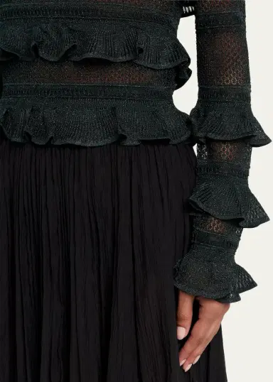 Zimmermann Valiant Lace Ruffle-Tiered Top | Thumbnail 5 Zimmermann Valiant Lace Ruffle-Tiered Top | Thumbnail 5