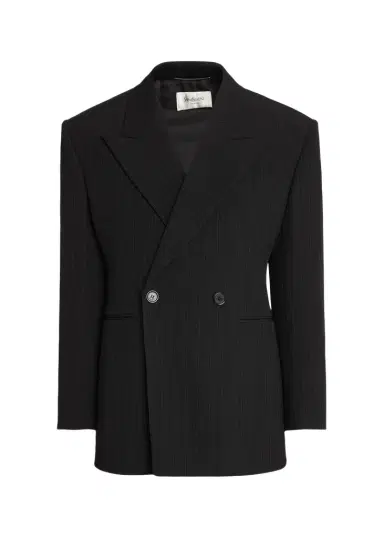 Saint Laurent Men's Chalk Stripe Wool Double-Breasted Sport Coat | Thumbnail 1 Saint Laurent Men's Chalk Stripe Wool Double-Breasted Sport Coat | Thumbnail 1