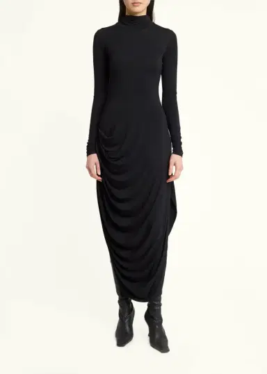 Proenza Schouler Imogen Draped Turtleneck Dress | Thumbnail 2 Proenza Schouler Imogen Draped Turtleneck Dress | Thumbnail 2