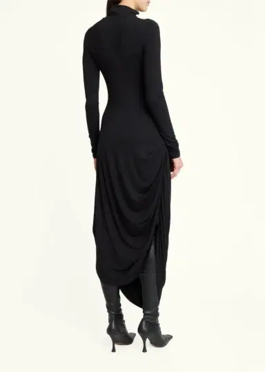 Proenza Schouler Imogen Draped Turtleneck Dress | Thumbnail 3 Proenza Schouler Imogen Draped Turtleneck Dress | Thumbnail 3