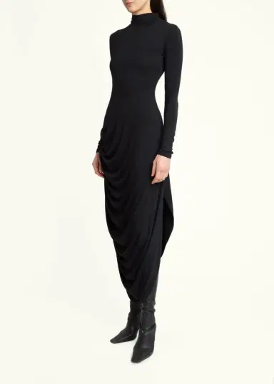 Proenza Schouler Imogen Draped Turtleneck Dress | Thumbnail 4 Proenza Schouler Imogen Draped Turtleneck Dress | Thumbnail 4