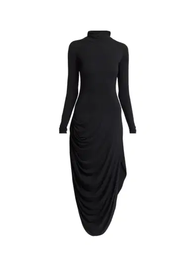 Proenza Schouler Imogen Draped Turtleneck Dress | Thumbnail 1 Proenza Schouler Imogen Draped Turtleneck Dress | Thumbnail 1